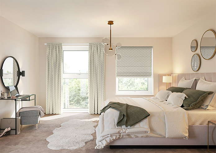 Chevron Stripe, Taupe - Made to Measure Curtains - Image 14